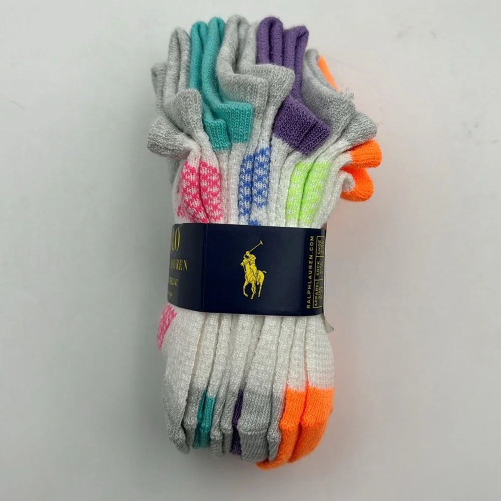 Polo Ralph Lauren Toddler Low Cut Socks 6 Pairs